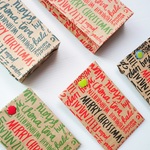 Christmasペーパーバッグ5pcs