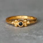 SALE＊古代スタイル＊天然サファイア　指輪＊8号　GP