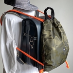 MEISAI SPORTS-WEAR BAG【フリーサイズ】迷彩カーキ×蛍光オレンジ