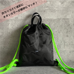 MEISAI SPORTS-WEAR BAG【フリーサイズ】迷彩ブラック×蛍光グリーン