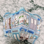 送料無料꙳★*ﾟ秋用マスク/大人用/プレゼントにも/猫柄/かわいい/冬用/爽やか/手作りマスク/ハンドメイド/猫マスク#猫#ねこ