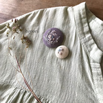 刺繍ブローチ　2個セット