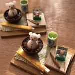 ミニチュア　くまちゃんぜんざいセット