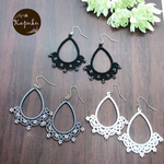 【送料無料】 :ﾟ:*♡:* :ﾟChandelier風 :ﾟ:*♡:* :ﾟ タティングレースピアス/イヤリング ～シックカラーVer.～