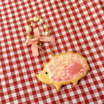 ピンクハリネズミのクッキー