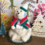 北欧しろくま貯金箱　クリスマス雑貨3点セット