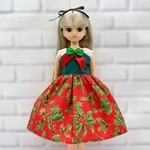 リカちゃん服 クリスマスワンピース クラシック