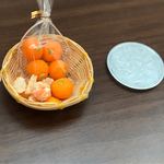 再販ミニチュアみかんカゴ盛り