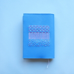 靴職人が作るブックカバー(blue)