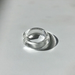 clear earcuff/ ring 2way