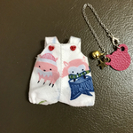 Poiサイズ  キツネサンタロンパース・ピンク左