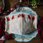 【顔面ケーキ・紫】マスク　