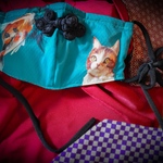  【鯉×猫】マスク　