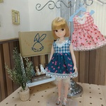 初代リカちゃん服 チェリーワンピースセット（ピンク）