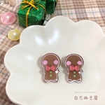 🎄ミニジンジャーマンクッキーのブローチ(ココア)