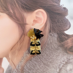 刺繍リボンタッセル＊秋冬ピアス