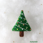 クリスマスツリー ビーズ刺繍🎄