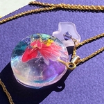 花の楽園〜花影の金魚（ネックレス）