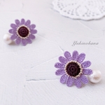 ピアス　〜フェリシア(菫色)〜