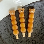 みたらしくまだんごの髪留め(オーダー)