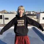 ブラックLサイズ🌼17人のチク美ちゃんパーカー