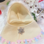 うさぎ☆おめかしうさポンチョ♡フリンジイエロー♡