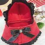うさぎ☆おめかしうさポンチョ♡ゴスロリ風フリル♡