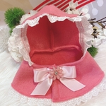 うさぎ☆おめかしうさポンチョ♡ピンクフリル♡