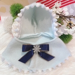 うさぎ☆冬うさポンチョ♡スノーブルー♡