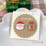🎄サンタさんとトナカイさんのピアス