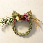 しめ縄リース　お正月　ハンドメイド　