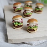 ミニチュアベーコンチーズバーガー【加工可能】