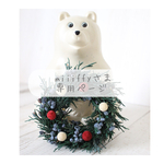 [miiiffyさま専用ページ] しろくま貯金箱　クリスマスリース　リースオーナメント