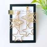 2点限定❤«ピアス/イヤリング/貼るピアス»流れ星☆彡大ぶりピアス