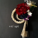⑯neigeモダンしめ縄★迎春★しめ縄 しめ縄飾り  お正月