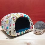 ハリネズミさんのドーム型ハウス-18cm♪カラフルハリネズミさん