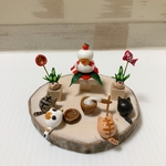 お正月にゃんこ