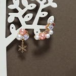 大人可愛い冬のイヤリング❄️雪の結晶❄️クリスマス