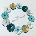 お花シール❁︎スワロフスキー❁︎30枚❁︎shinee bluegreen