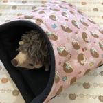 ハリネズミ寝袋 4層 ピンク 可愛いはりねずみ