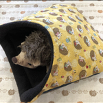 ハリネズミ 寝袋 4層 可愛いはりねずみ 黄色
