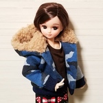 もふもふフードのパーカー・リカちゃんブライスの洋服