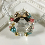 🎄クリスマス🎁カラフルリースヘアゴム  レジン
