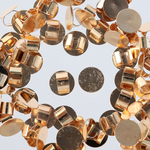 セッティング　台座　10mm　ゴールド　80個　KC金　ヘアゴム　留め具　ハンドメイド　金具　アクセサリー　パーツ　AP2137
