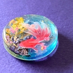 花の楽園〜花影の金魚