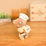 Proomy パン職人クマさん バイカラー ミニチュア テディベア インテリア 雑貨