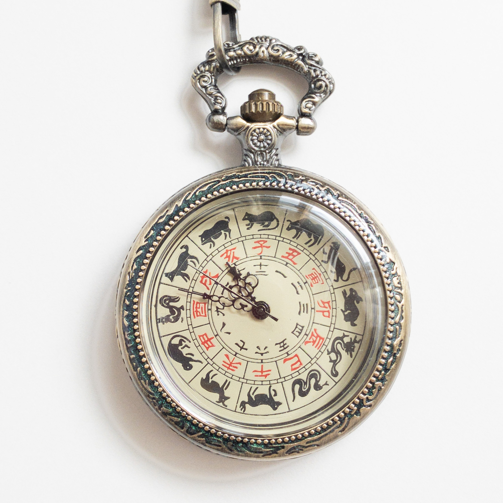 ラビィ　スイスブヘラ社　懐中時計 金と青の装飾が美しいエルジンのアンティーク懐中時計【1904年製】