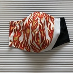 立体布マスク　人気　和柄　鬼　炎柄　滅