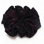 ベルベット レース シュシュ パープルブラック チャーム付き Velvet Lace