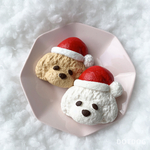 【12月限定販売クリスマス作品】サンタわんのブローチ